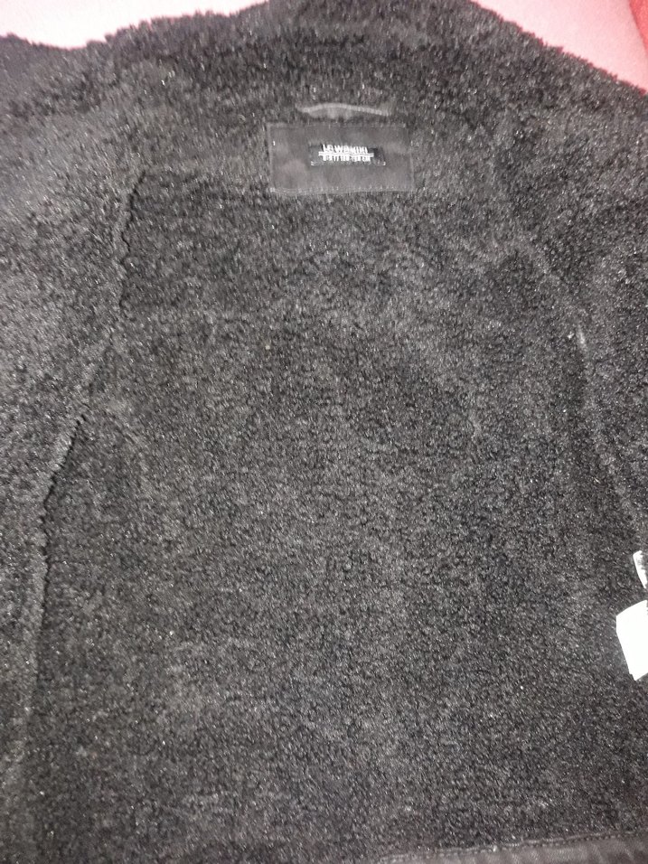 Düğmeli Siyah Kot Ceket - Görsel 2