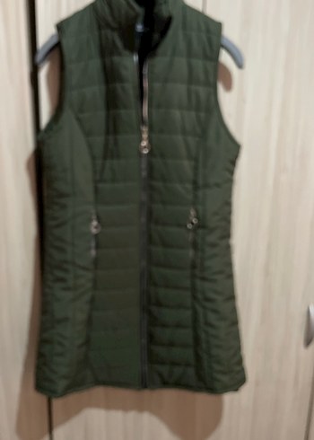 Kadın Uzun Fermuarlı Kolsuz Yelek - Görsel 4