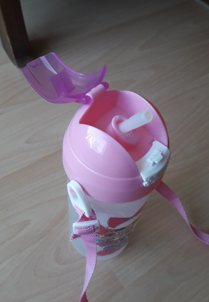 Pembe Renkli Çocuk Termos Matara - Görsel 3