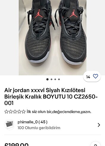 Orijinal Nike Air Jordan Spor Ayakkabı 