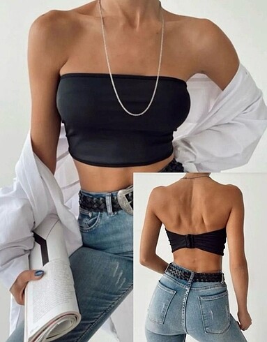 s Beden 2li straplez crop