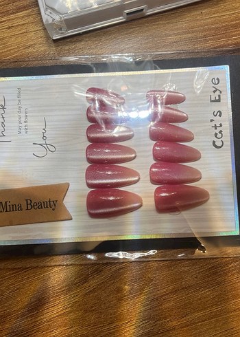 Pembe flash efektli takma tırnak - Görsel 3