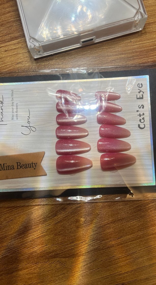 Pembe flash efektli takma tırnak - Görsel 3