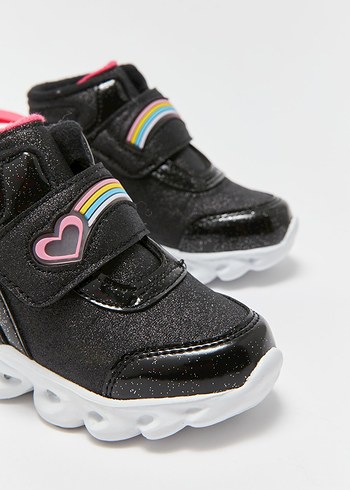 Kız Çocuk Çok Renkli Cırt Cırtlı Spor Ayakkabı - Görsel 2