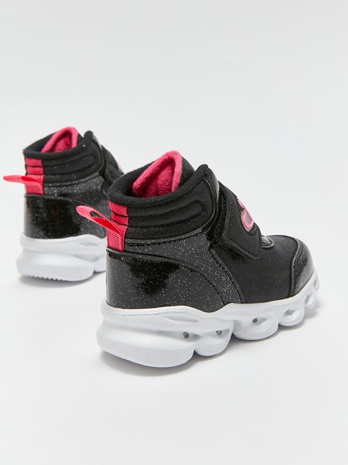 Kız Çocuk Çok Renkli Cırt Cırtlı Spor Ayakkabı - Görsel 5