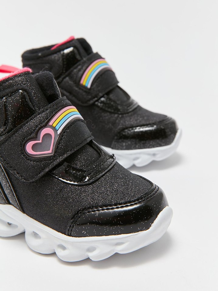 Kız Çocuk Çok Renkli Cırt Cırtlı Spor Ayakkabı - Görsel 2