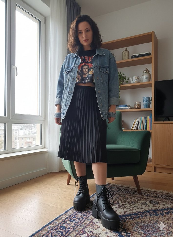 Yüksek Topuklu Siyah Deri Kadın Bot - Görsel 2