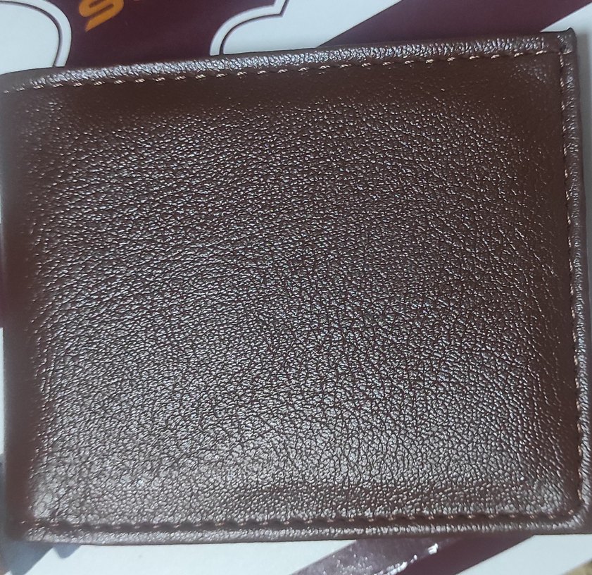 Parlak Kahverengi Minimalist Erkek Cüzdan - Görsel 3