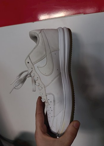 Beyaz Bağcıklı Kadın Spor Ayakkabı - Görsel 3