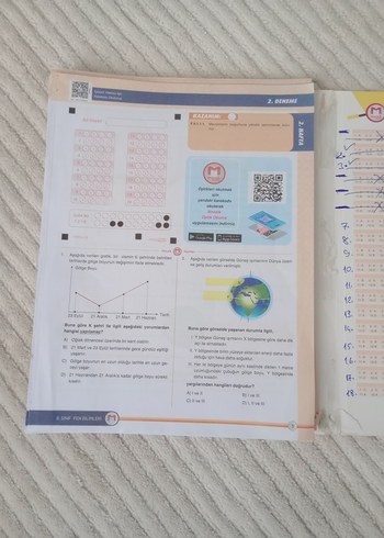 Beden Renk 8. Sınıf Fen Bilimleri 32 FÖY Deneme Kitabı