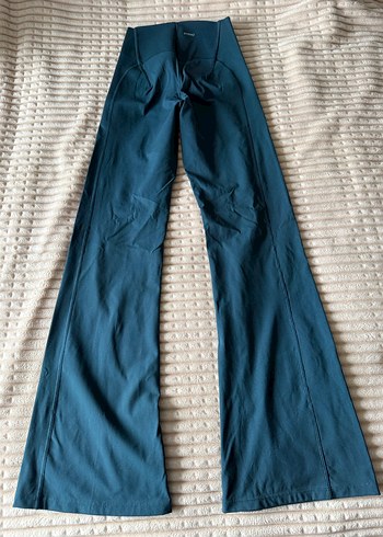 Lacivert Kadın Pilili Uzun Paça Pantolon - Görsel 3