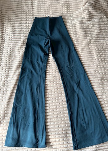 Lacivert Kadın Pilili Uzun Paça Pantolon - Görsel 2