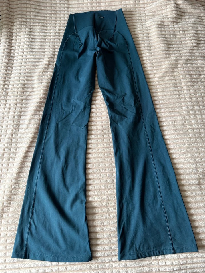 Lacivert Kadın Pilili Uzun Paça Pantolon - Görsel 3