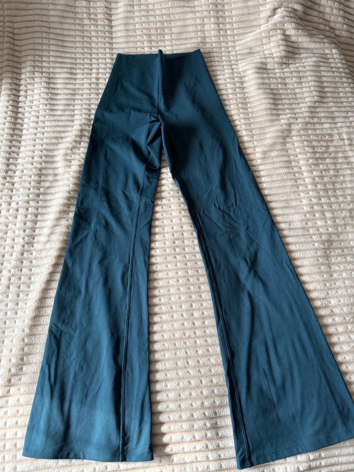 Lacivert Kadın Pilili Uzun Paça Pantolon - Görsel 2