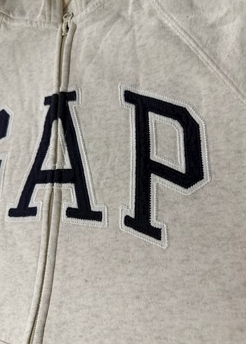 GAP Gri Fermuarlı Kadın Sweatshirt - Görsel 3