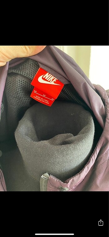 m Beden mor Renk Nike yağmurluk