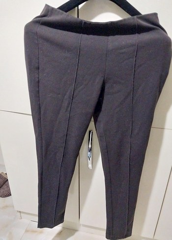 Kadın Kahverengi Dar Kesim Kumaş Pantolon - Görsel 2