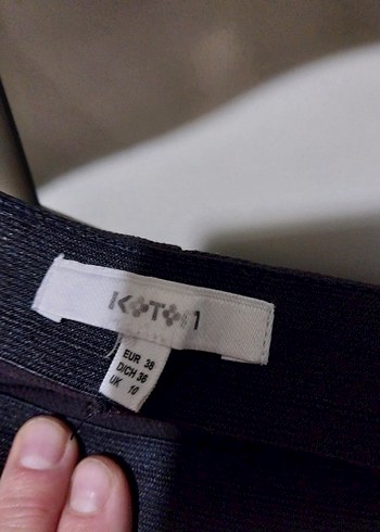 Kadın Kahverengi Dar Kesim Kumaş Pantolon - Görsel 3