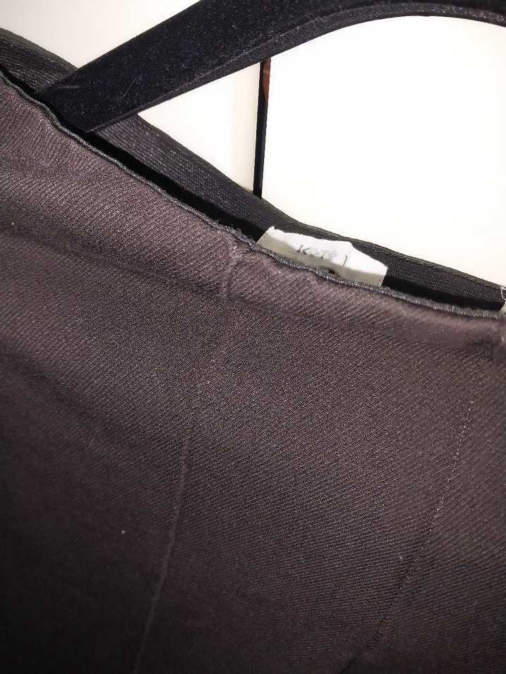 Kadın Kahverengi Dar Kesim Kumaş Pantolon - Görsel 4