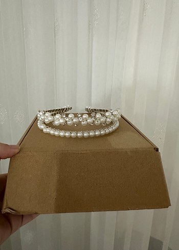 İnci İşlemeli Modern Klasik Saç Aksesuarı - Görsel 2