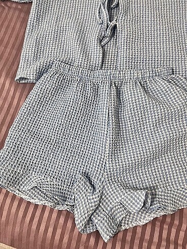 38 Beden mavi Renk Pijama takımı