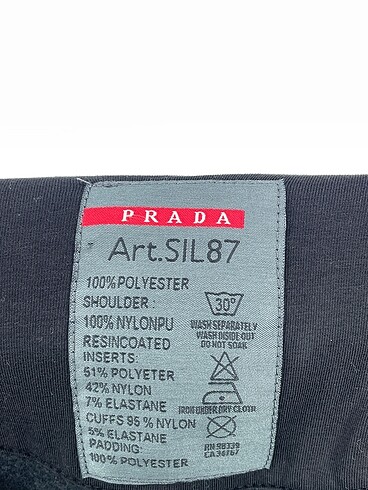 s Beden siyah Renk Prada Ceket %70 İndirimli.