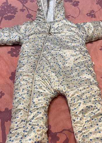 Kız Bebek Fermuarlı Desenli Kar Tulumu - Görsel 2