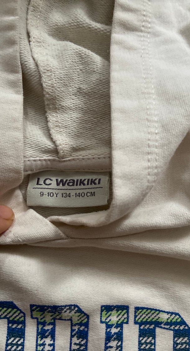 Kızlar için beyaz pamuklu uzun kollu tişört - Görsel 4