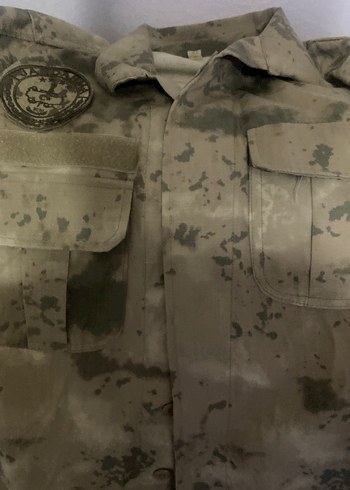 Erkek Bej Kamuflaj Desenli Uzun Kollu Gömlek - Görsel 7