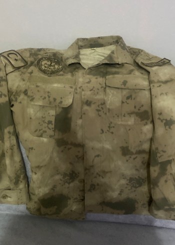 Erkek Bej Kamuflaj Desenli Uzun Kollu Gömlek - Görsel 3