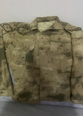 Erkek Bej Kamuflaj Desenli Uzun Kollu Gömlek - Görsel 2