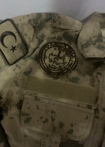 Erkek Bej Kamuflaj Desenli Uzun Kollu Gömlek - Görsel 6