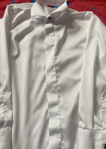 Düğmeli Beyaz Erkek çocuk Gömlek - Görsel 2