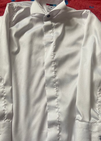 Düğmeli Beyaz Erkek çocuk Gömlek - Görsel 3