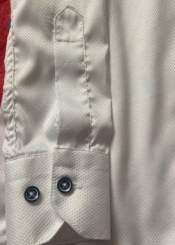 Düğmeli Beyaz Erkek çocuk Gömlek - Görsel 4