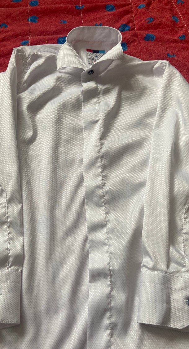 Düğmeli Beyaz Erkek çocuk Gömlek - Görsel 3