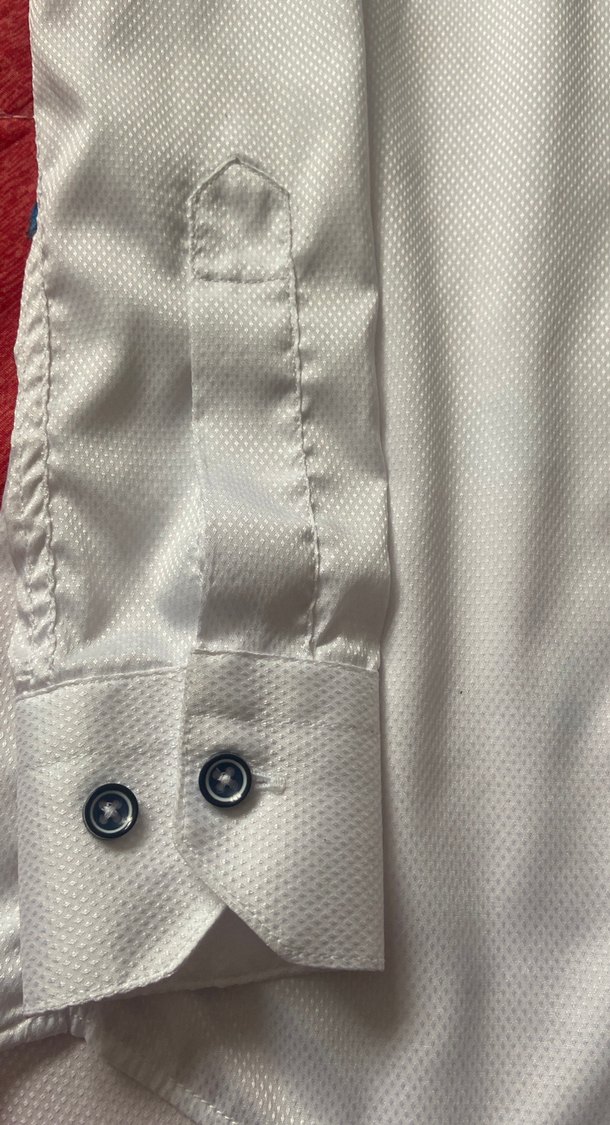 Düğmeli Beyaz Erkek çocuk Gömlek - Görsel 4