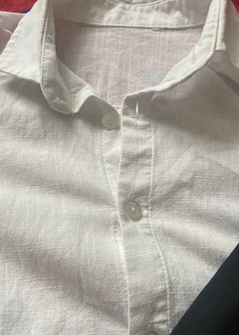 Beyaz Uzun Kollu Gömlek ve Siyah Pantolon Takım - Görsel 6