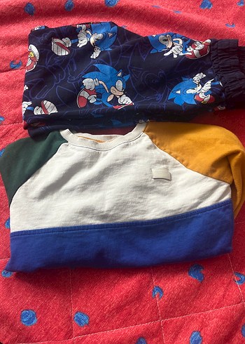 Renkli Erkek Pijama Takımı, Fermuarlı, Uzun Kollu - Görsel 2