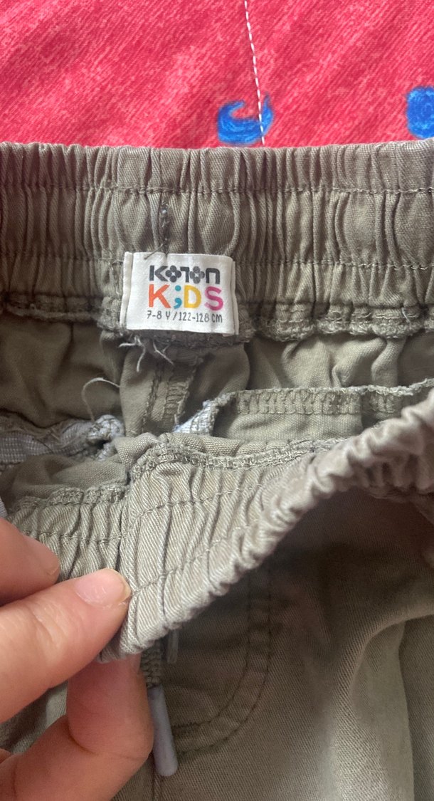 Gri Pamuklu Erkek Çocuk Rahat Kesim Pantolon - Görsel 5