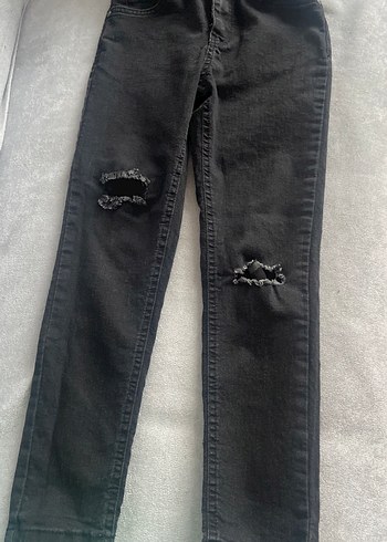 Erkek Siyah Dar Kesim Kot Pantolon - Görsel 2