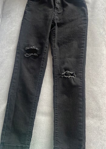 Erkek Siyah Dar Kesim Kot Pantolon - Görsel 3