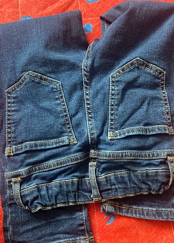 Düğmeli Mavi Erkek Çocuk Denim Pantolon - Görsel 6