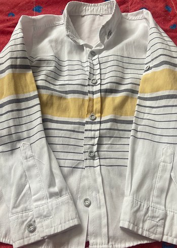 Erkek Çocuk Uzun Kollu Çizgili Gömlek - Görsel 4