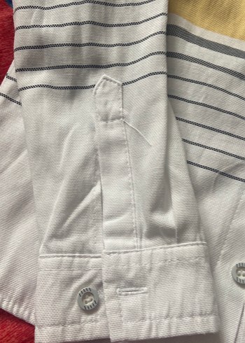 Erkek Çocuk Uzun Kollu Çizgili Gömlek - Görsel 5