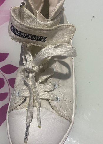 Beyaz Kadın Spor Ayakkabı Wedge Topuklu - Görsel 4