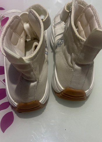 Beyaz Kadın Spor Ayakkabı Wedge Topuklu - Görsel 8