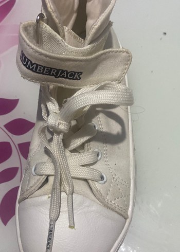 Beyaz Kadın Spor Ayakkabı Wedge Topuklu - Görsel 3