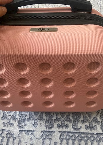 Pastel Pembe Vintage Makyaj Çantası - Görsel 5