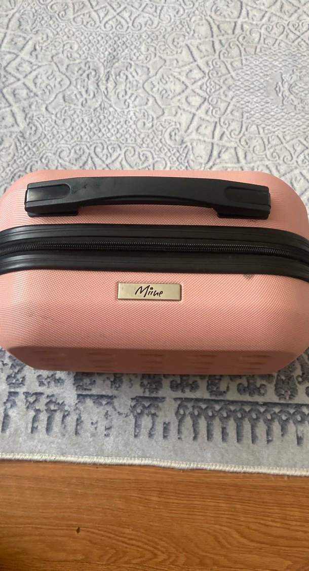 Pastel Pembe Vintage Makyaj Çantası - Görsel 3